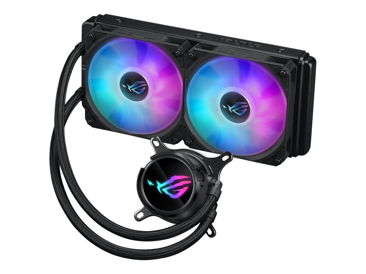 ASUS ROG Strix LC III 240 ARGB allinone CPU liquid cooler with 360 rotatable water block Premium ROG ARGB fans