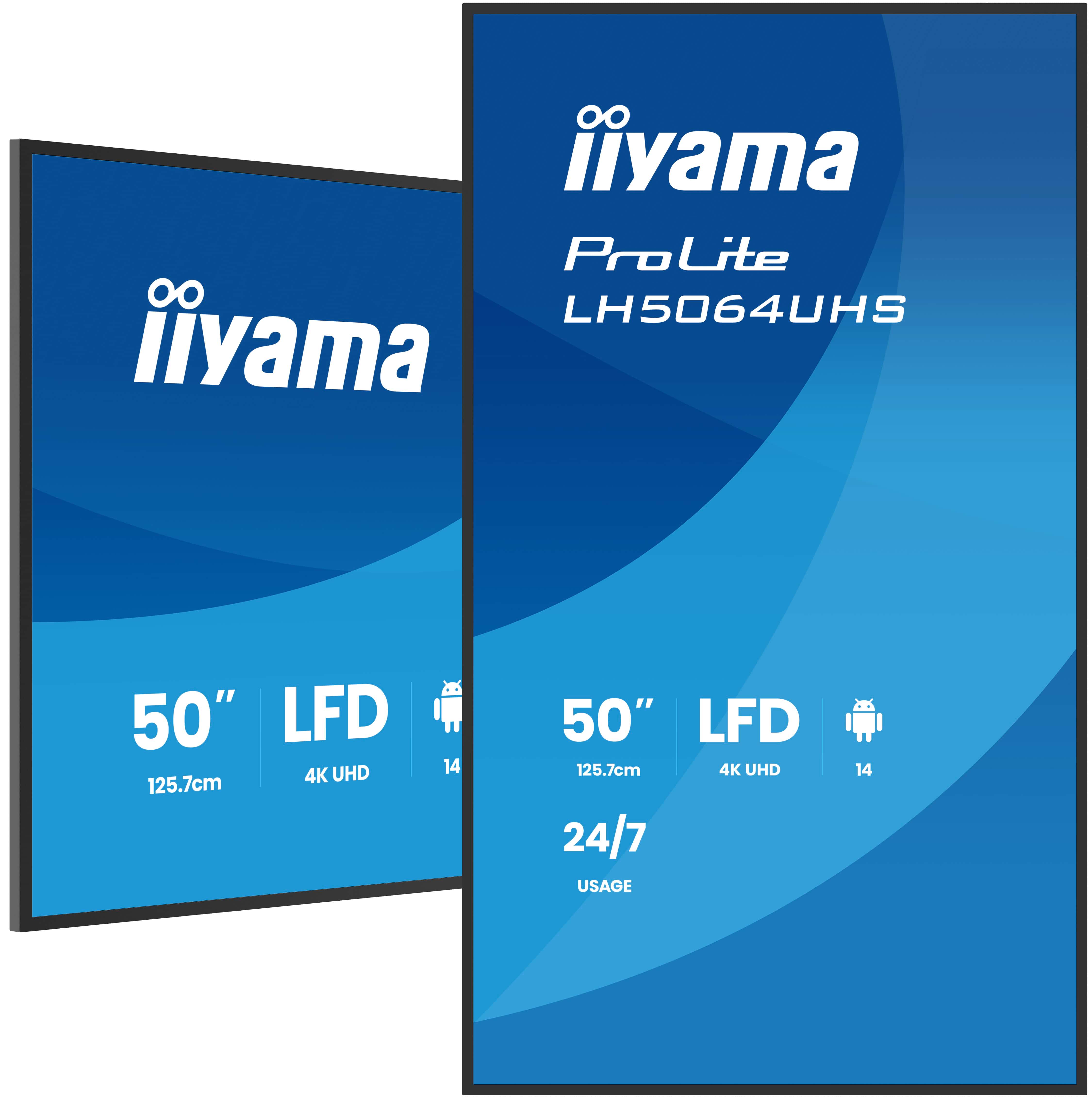 Iiyama ProLite LH5064UHS-B1AG 50 Zoll 4K USB-C