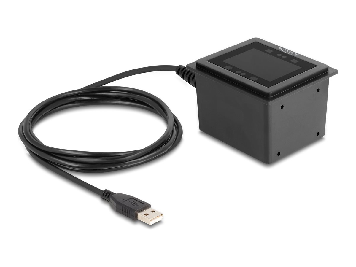Delock USB Barcodescanner 1D und 2D kabelgebunden fuer den stationaeren Einbau Delock USB Barcodescanner 1D und 2D kabelgebunden fuer den stationaeren Einbau