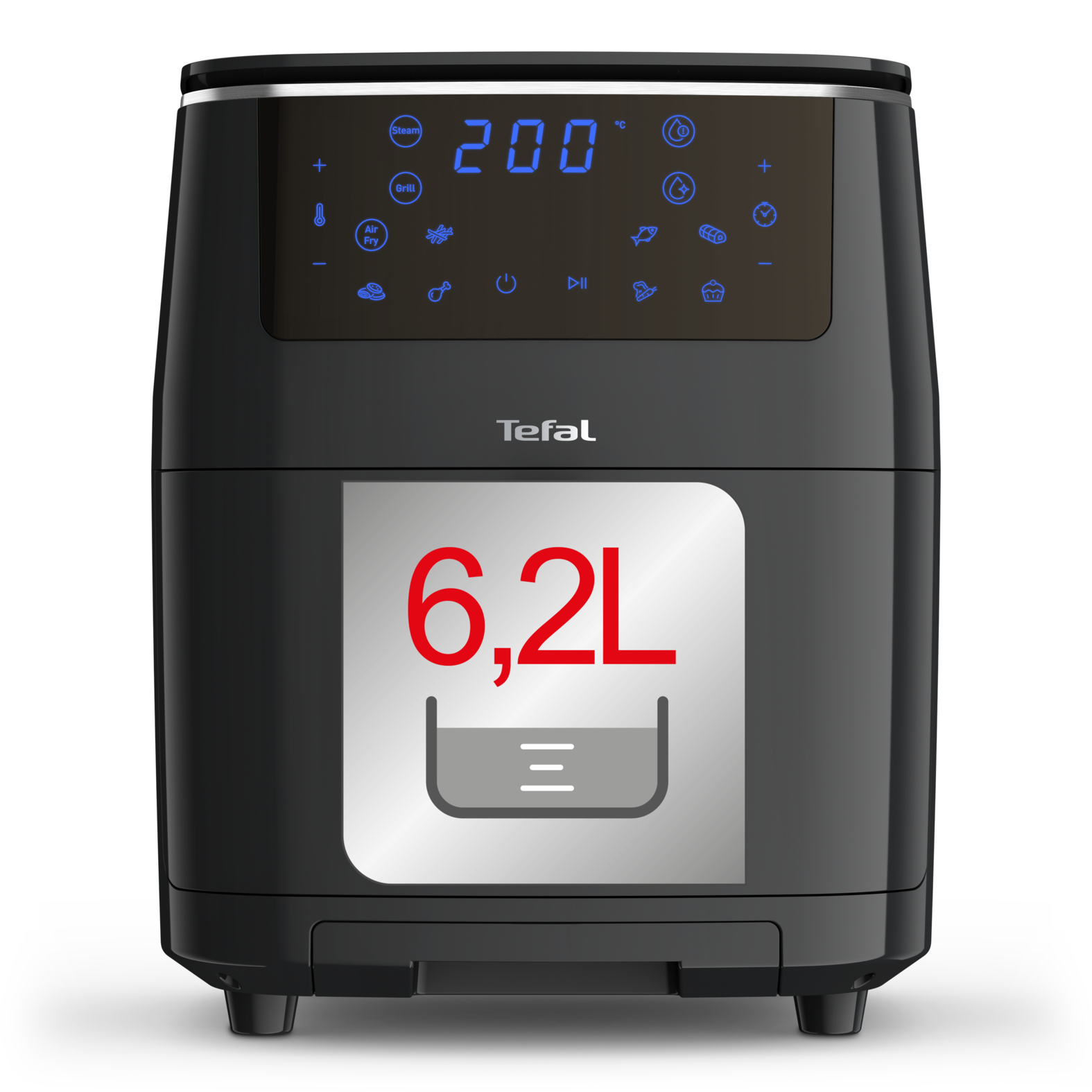 Tefal FW2018 Easy Fry Grill Steam Heissluftfritteuse XXL, schwarz
