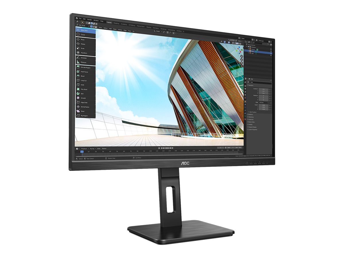 68,6cm27 1920 x 1080 AOC 27P2Q Full HD 4ms IPS HDMI VGA DVI DP USB 169 Black