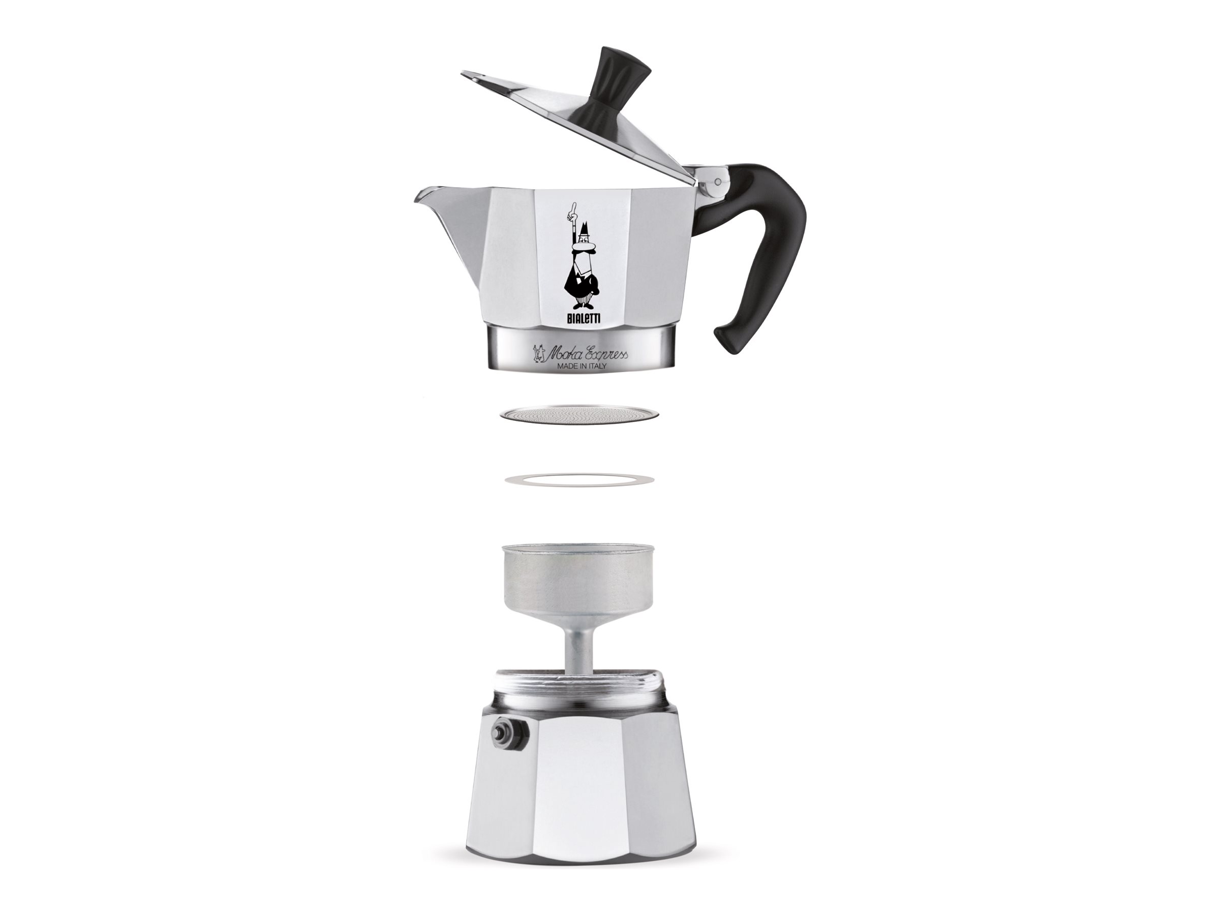 Bialetti Moka Express, Espressokocher fuer 6 Tassen
