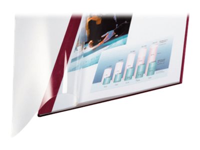 LEITZ Buchbindemappen rot Softcover fuer 15 - 35 Blatt DIN A4, 10 St.