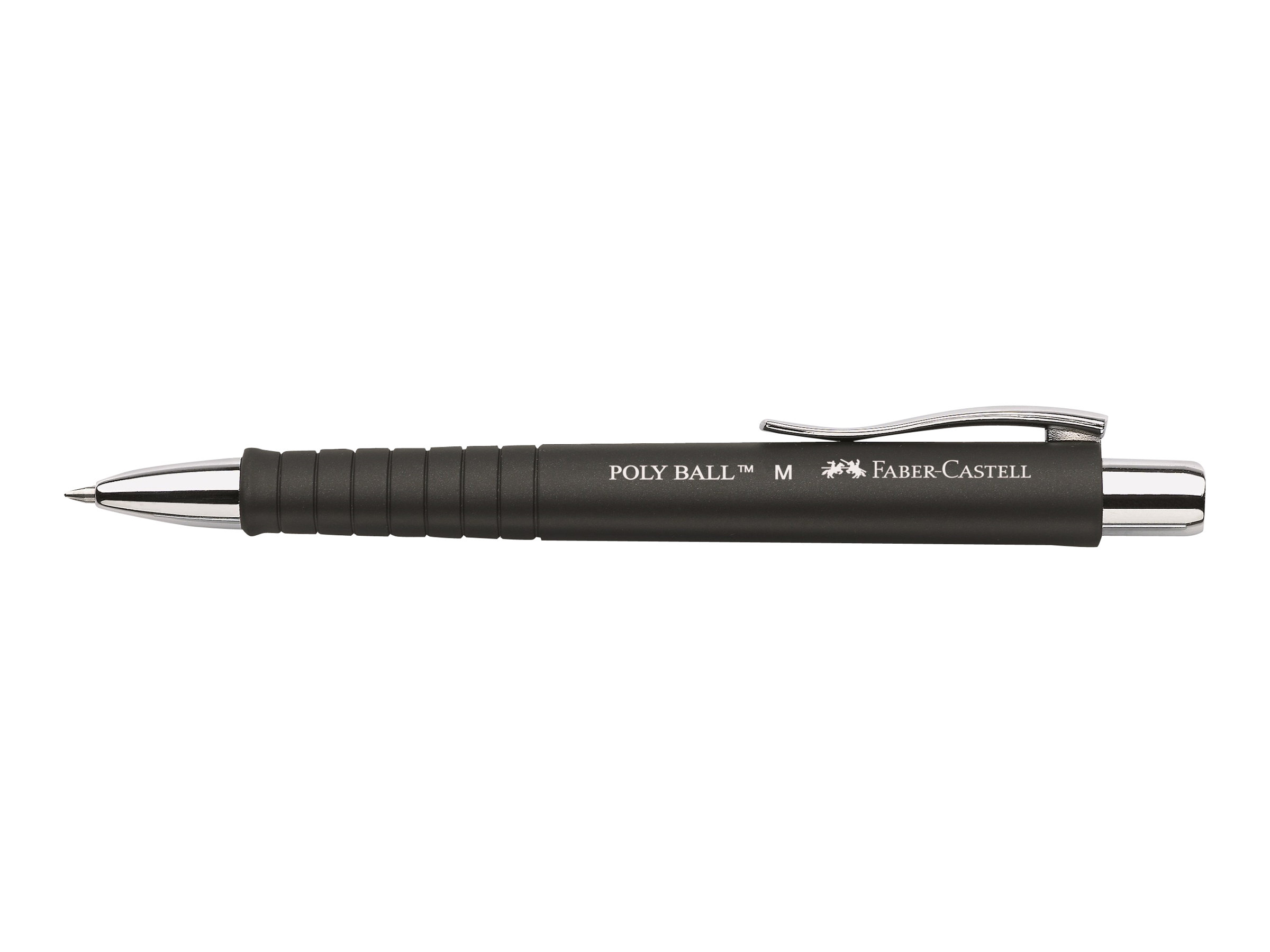 FABER-CASTELL Kugelschreiber POLY BALL M schwarz matt, Schreibfarbe: blau, 1 St. FABER-CASTELL Kugelschreiber POLY BALL M schwarz matt, Schreibfarbe: blau, 1 St.