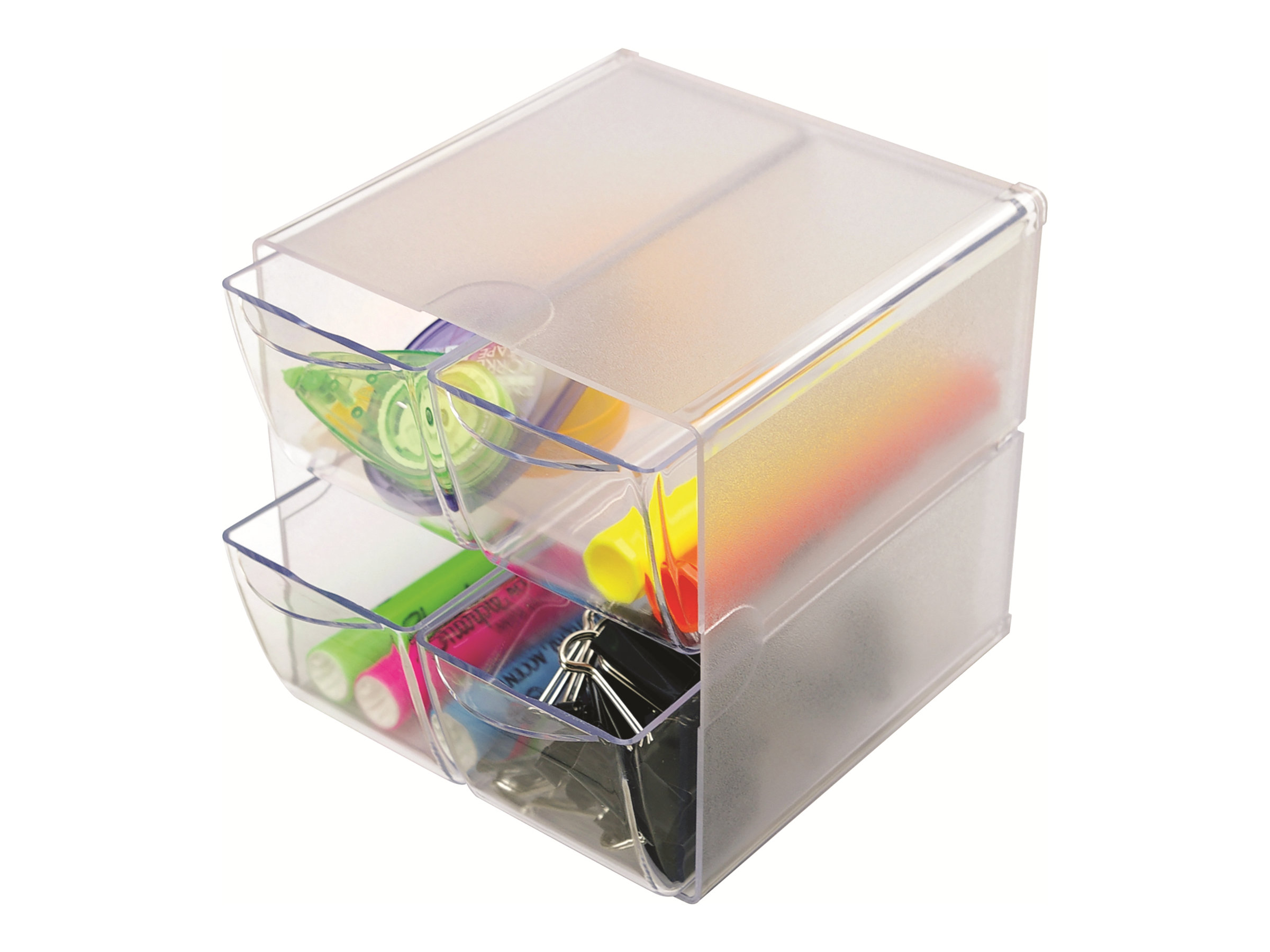 Deflecto Cube Aufbewahrungsbox transparent 15,3 x 15,3 x 18,2 cm Deflecto Cube Aufbewahrungsbox transparent 15,3 x 15,3 x 18,2 cm