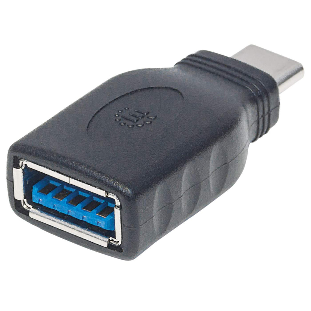 MANHATTAN USB Typ C auf TypA Adapter 31 Gen1 Typ CStecker auf Typ ABuchse bis zu 5 Gbits schwarz