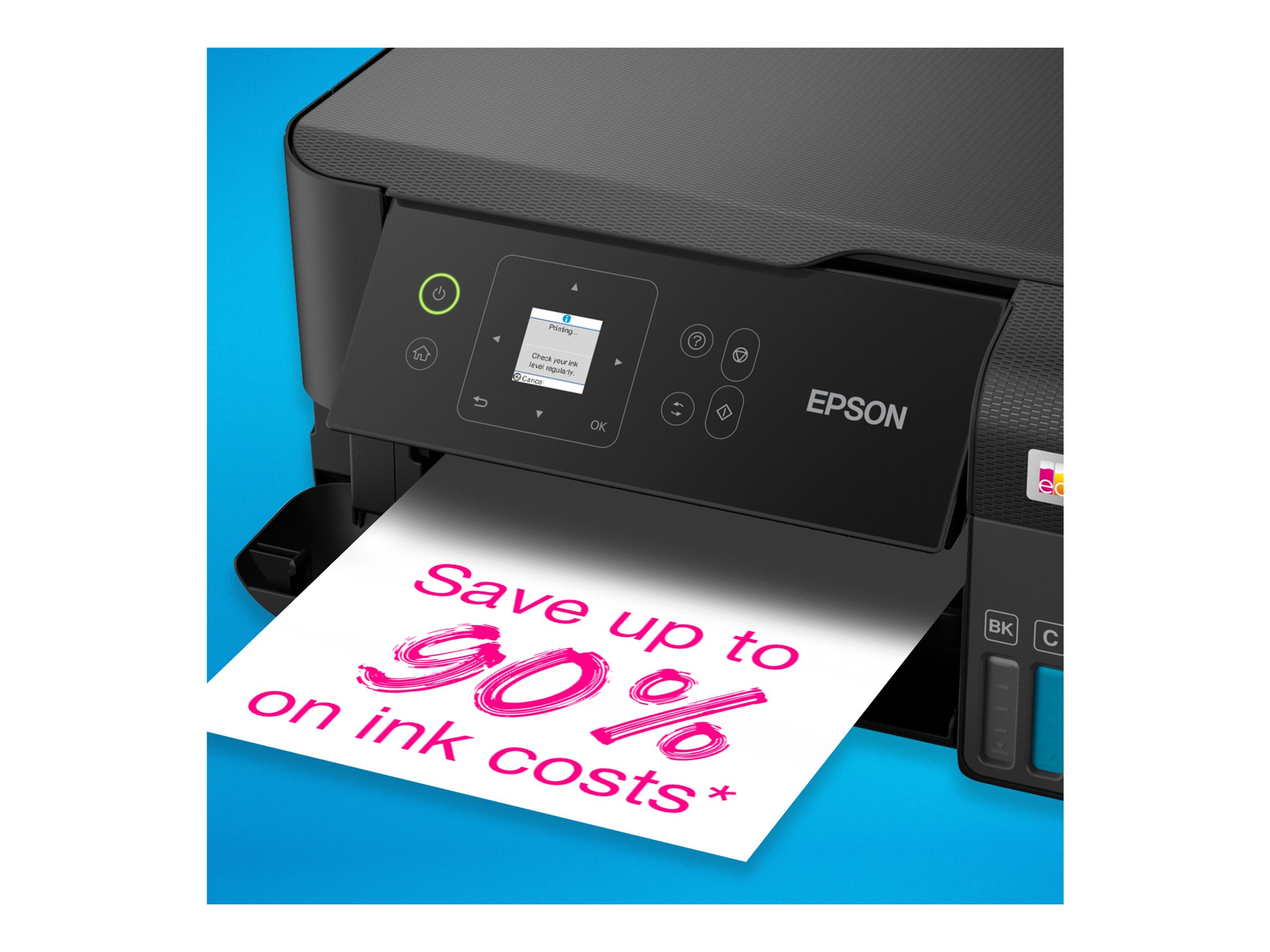 EPSON EcoTank ET-2840 3 in 1 Tintenstrahl-Multifunktionsdrucker schwarz