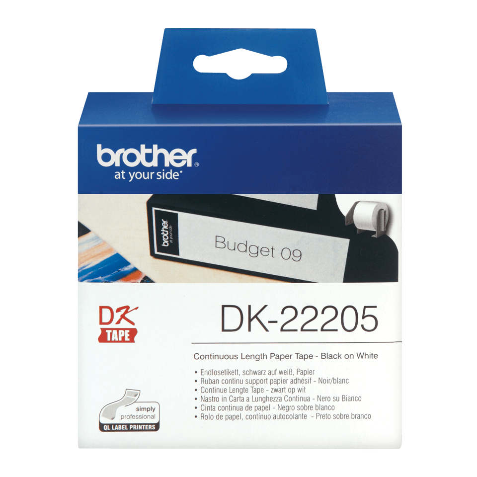 DK22205 BROTHER QL550 Etikettenrolle