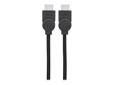 MANHATTAN High Speed HDMI-Kabel mit Ethernet-Kanal HEC ARC 3D 4K30Hz HDMI-Stecker auf HDMI-Stecker geschirmt schwarz 3m