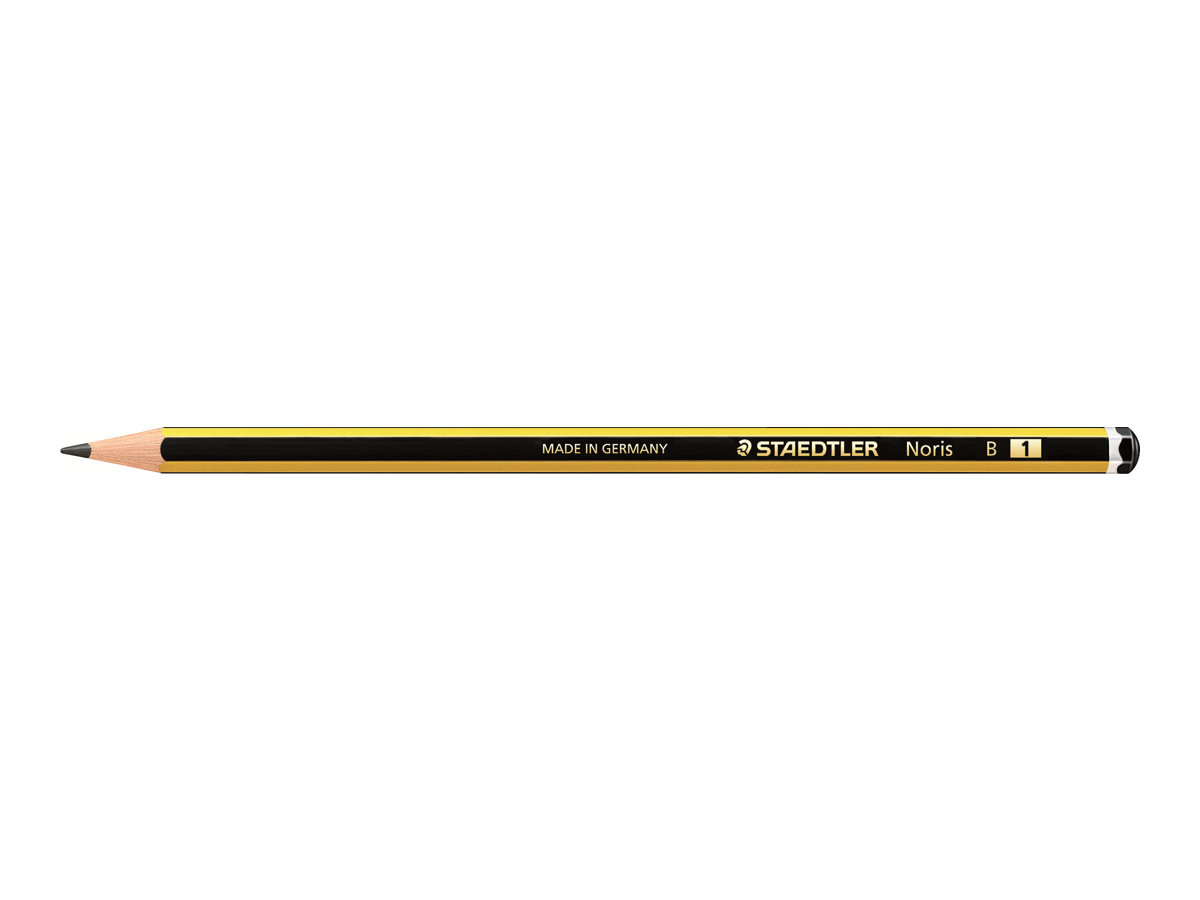 STAEDTLER Noris 120 Bleistifte B schwarz/gelb, 12 St. STAEDTLER Noris 120 Bleistifte B schwarz/gelb, 12 St.