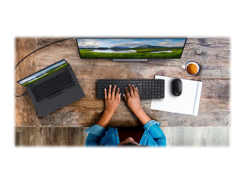 DELL Pro Wireless Keyboard and Mouse - KM5221W - US International