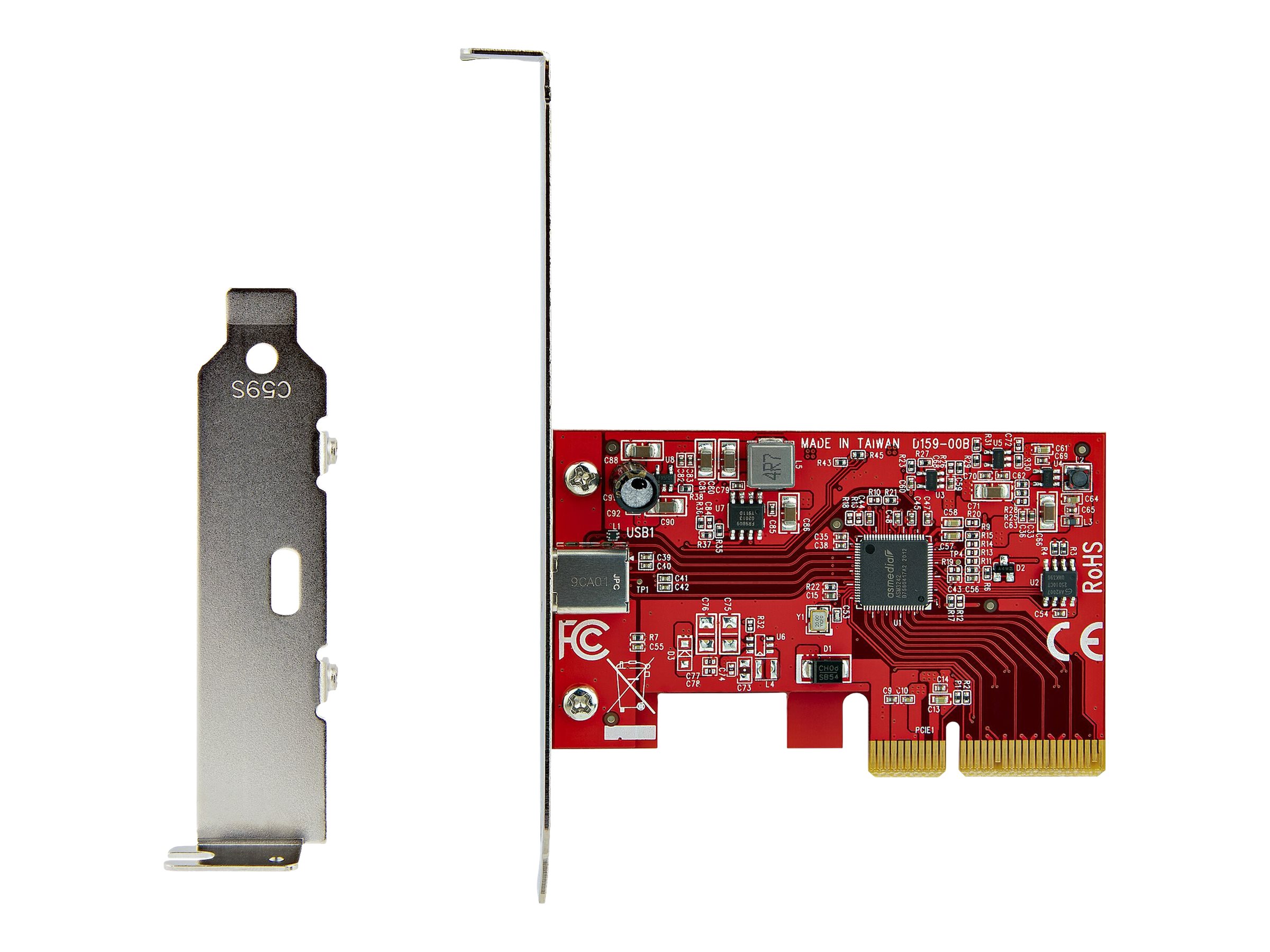 StarTech.com 1-Port USB-C PCIe Adapter - USB-C SuperSpeed 20 Gbit/s PCI Express 3.0 x4 Host Controller Karte - Win/Linux/macOS (PEXUSB321C) - USB-Adapter - PCIe 3.0 x4 - USB-C 3.2 Gen 2x2 x 1