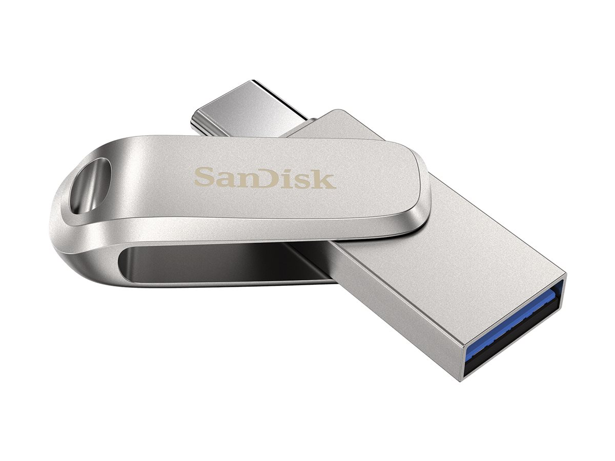 SanDisk USBStick Ultra Dual Drive Luxe TypeC silber 256 GB, 1 St