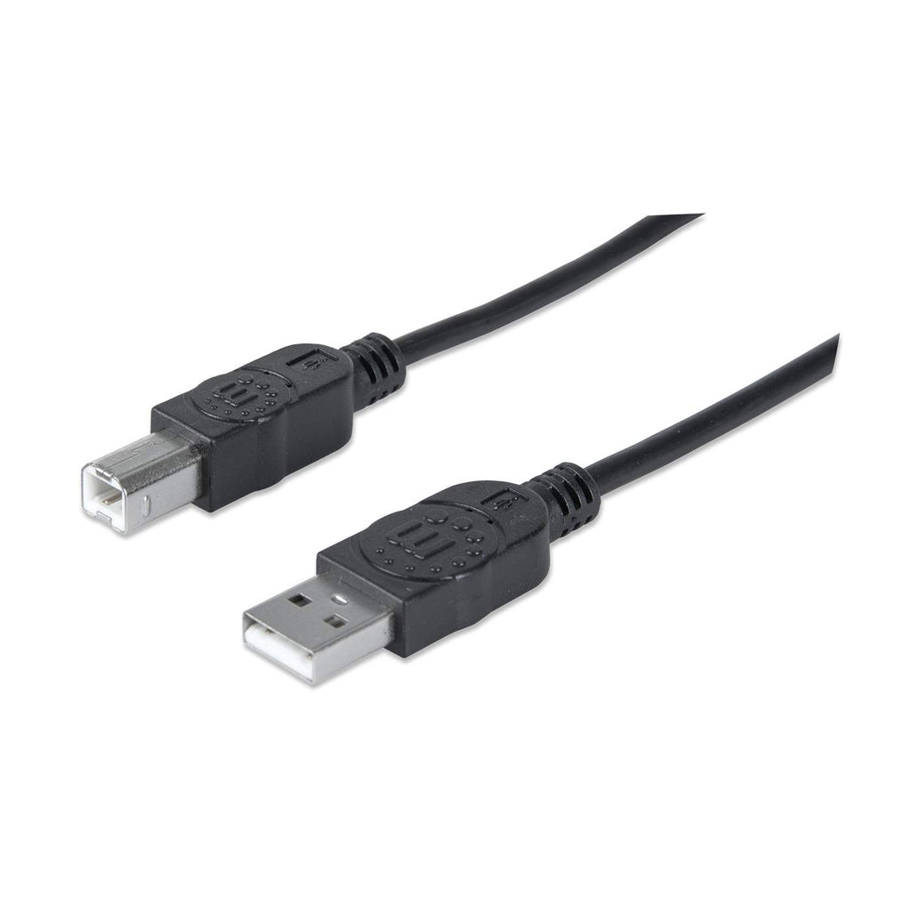 MANHATTAN HiSpeed USBB Anschlusskabel USB 20 Typ A Stecker Typ B Stecker 480 Mbps 1,8m Schwarz