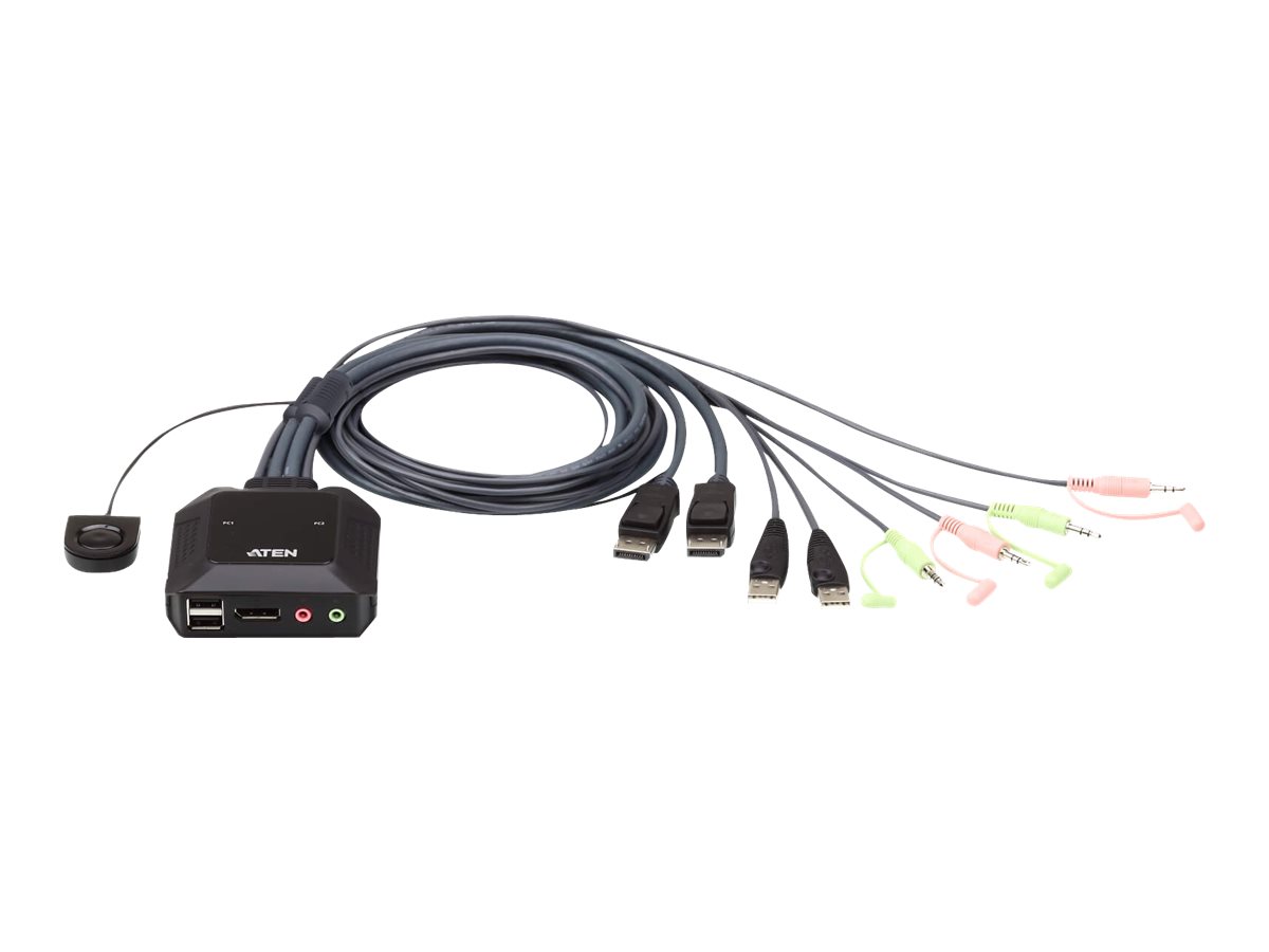 ATEN CS22DP - KVM-/Audio-/USB-Switch - 2 x KVM/Audio/USB