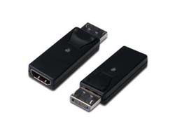 ASSMANN DisplayPort Adapter DP HDMI Typ A mVerriegelung sw
