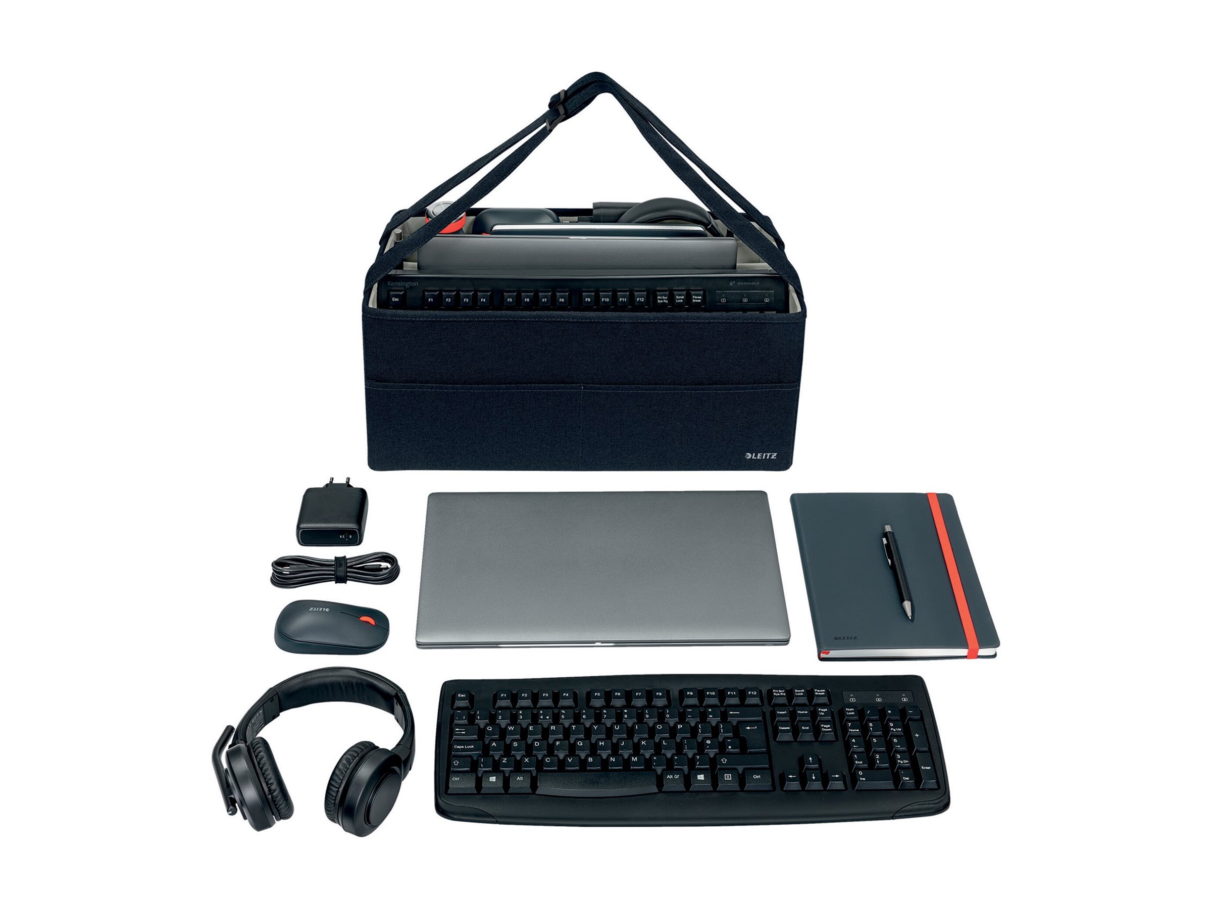 LEITZ Laptoptasche Hot Desking Stoff grau 64440089 LEITZ Laptoptasche Hot Desking Stoff grau 64440089