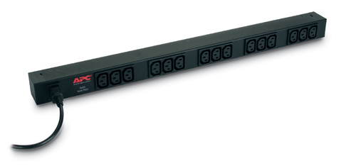 APC Basic RackMount PDU Rack AC 208230V 2,3 kW input IEC 60320 C14 output connectors 15 power IEC 60320 C13 1,98m cord BK