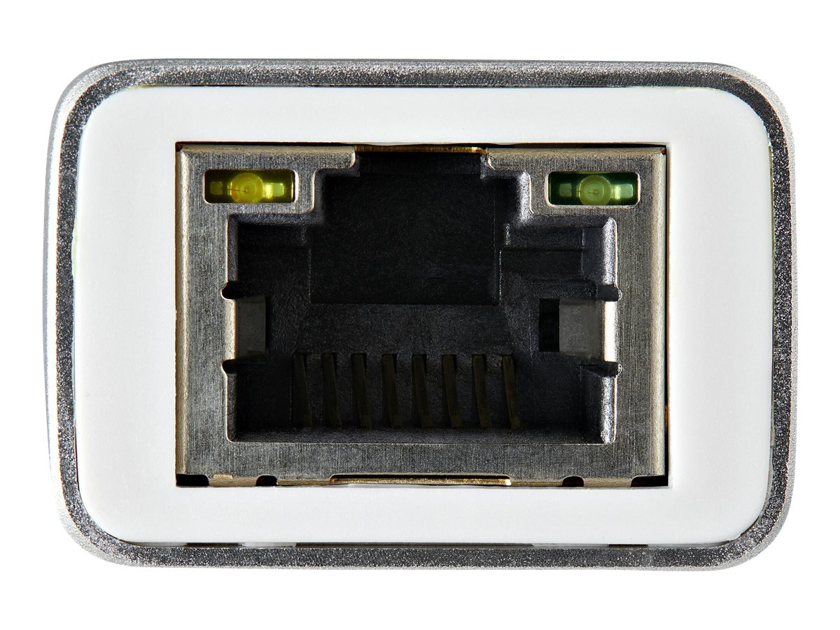 StarTech USBC auf Gigabit Netzwerk Adapter USB TypeC Ethernet Konverter mit Aluminium Gehuse Silber