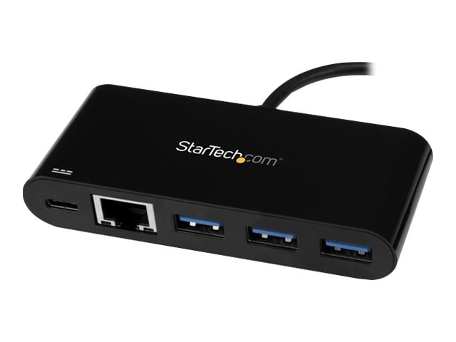 STARTECH.COM USB-C auf Ethernet Adapter mit 3 Port USB 3.0 Hub und Stromversorgung - USB-C GbE Adapter mit USB Hub und 3 USB A Ports STARTECH.COM USB-C auf Ethernet Adapter mit 3 Port USB 3.0 Hub und Stromversorgung - USB-C GbE Adapter mit USB Hub und 3 USB A Ports