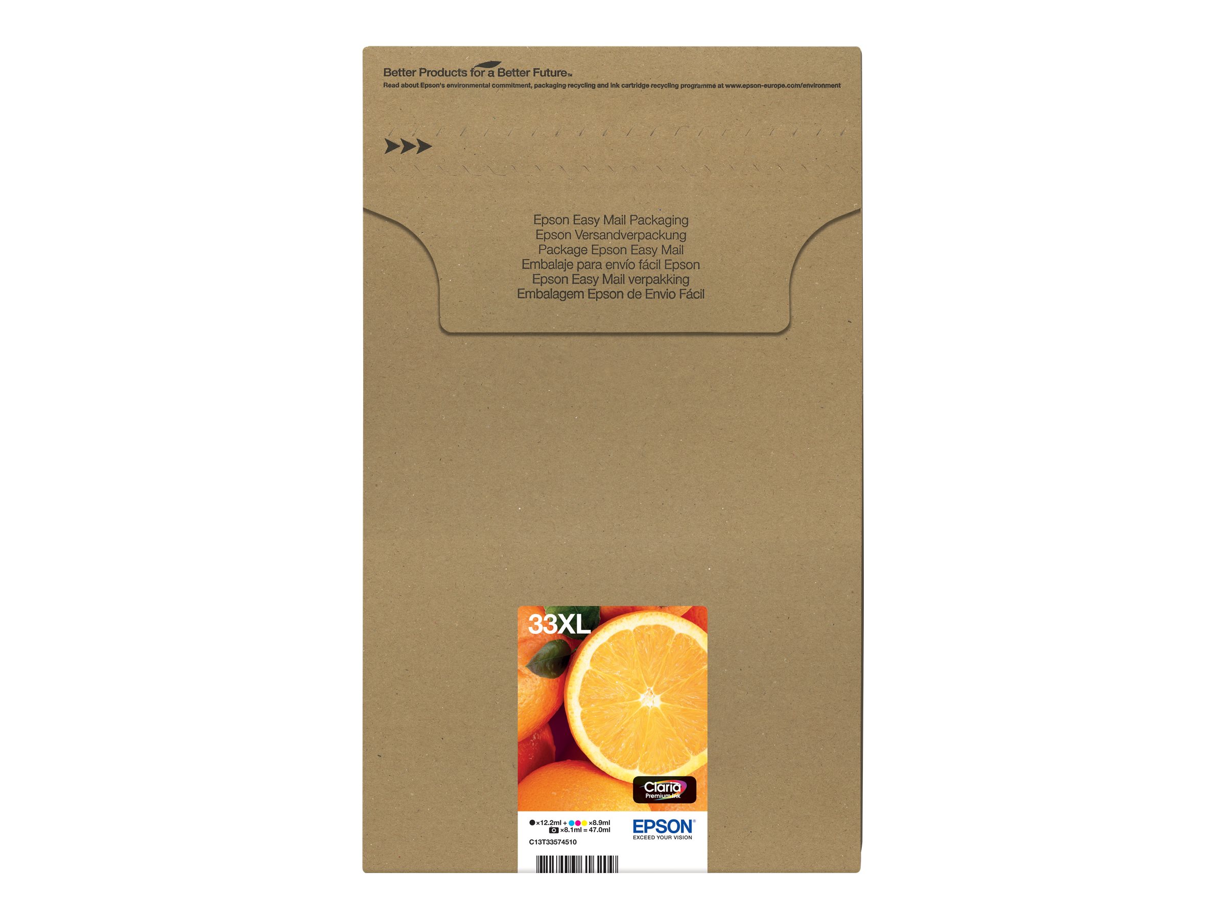 EPSON 4LB Multipack 5-colours 33XL Ink Cartridge Easymail EPSON 4LB Multipack 5-colours 33XL Ink Cartridge Easymail