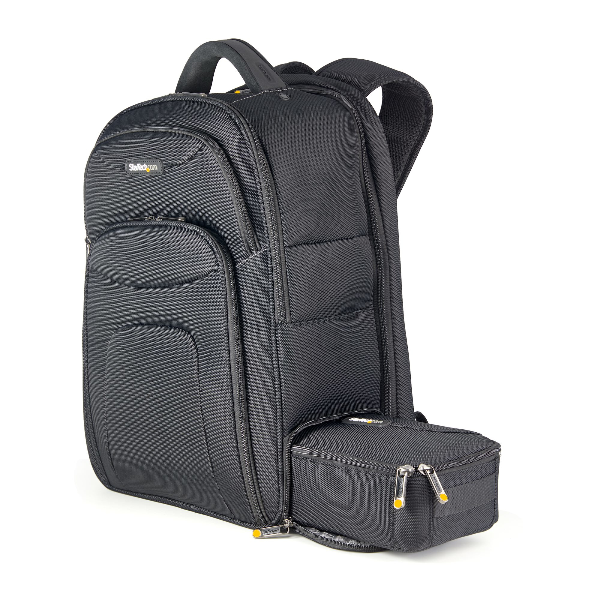 STARTECHCOM 43,94cm 17,3Zoll Laptop Rucksack mit abnehmbarer Zubehoertasche Ergonomischer IT Rucksack fuer IT TechnikerProfi
