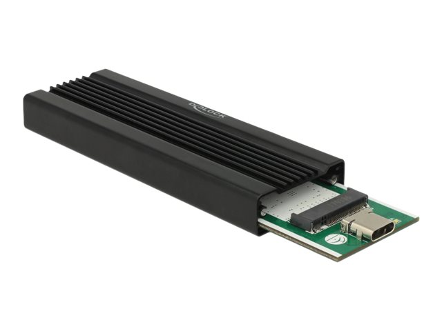 DELOCK Externes Gehäuse für M.2 NVMe PCIe SSD mit SuperSpeed USB 10 Gbps USB 3.1 Gen 2 USB Type-C Buchse