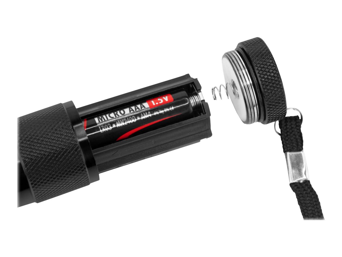 ANSMANN Action COB LED LED Taschenlampe schwarz 9,5 cm, 200 Lux, 175 Lumen, 1 W