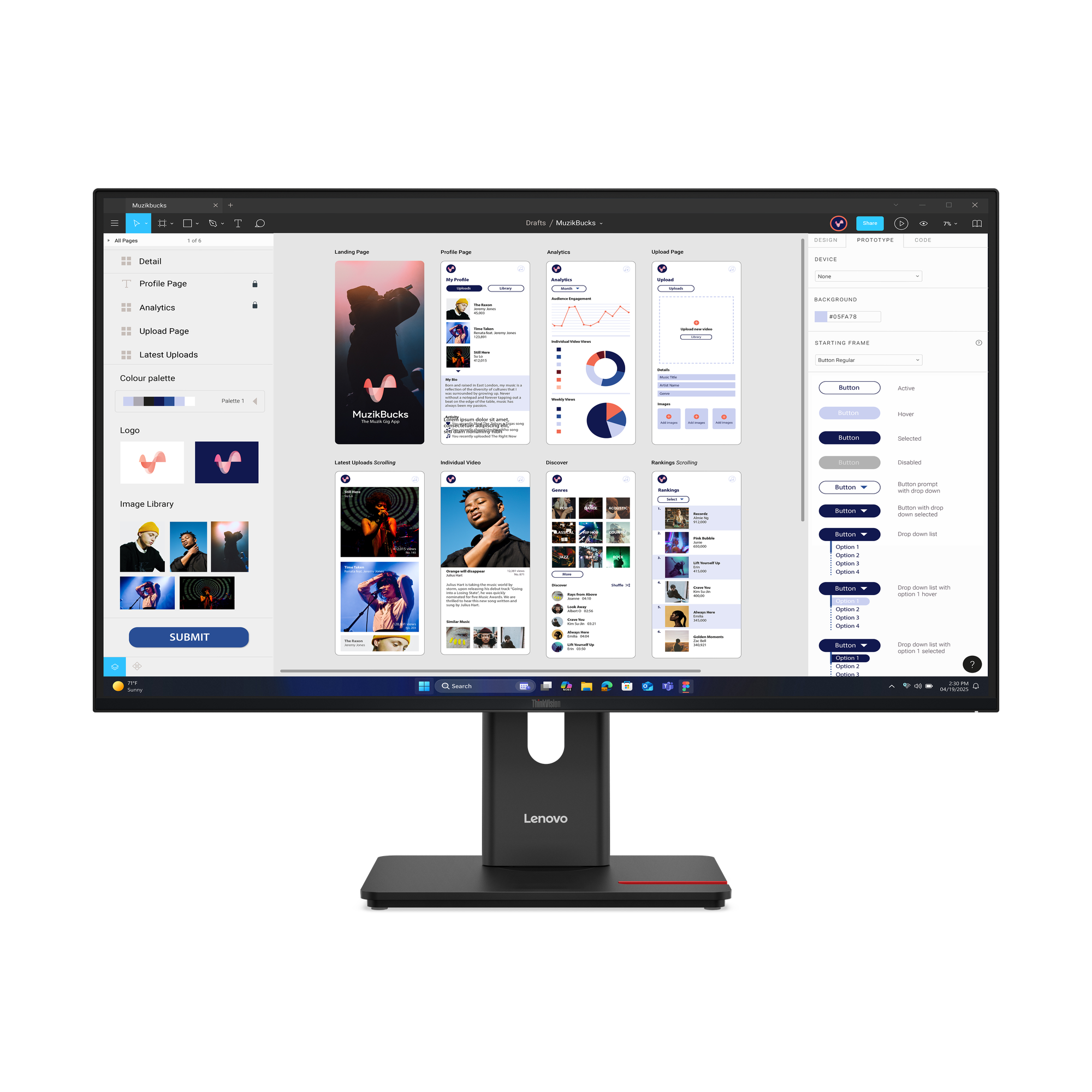 Lenovo ThinkVision T32UD-40 UHD 31,5 Zoll