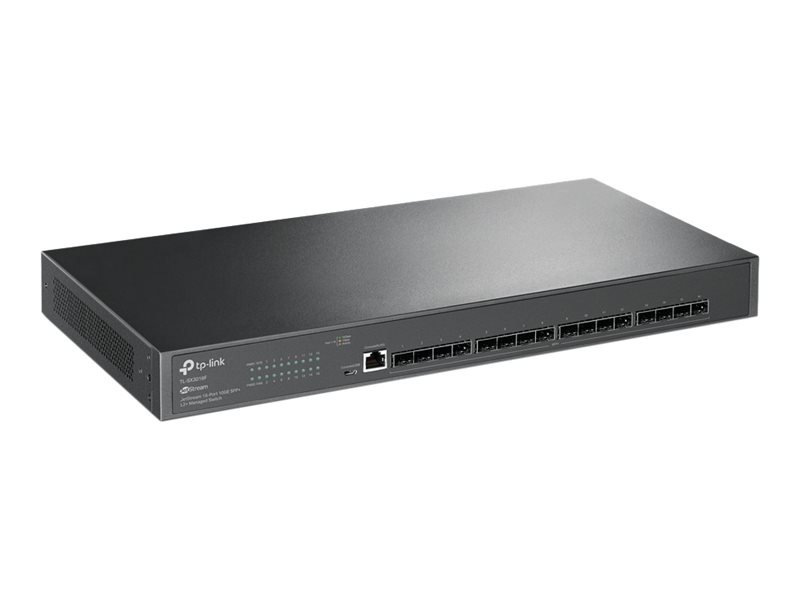 TP-LINK SX3016F Omada 16-Port 10GE SFP+ L2+ Managed Switch 16x 10G SFP+ Slots RJ45/Micro-USB Console Port