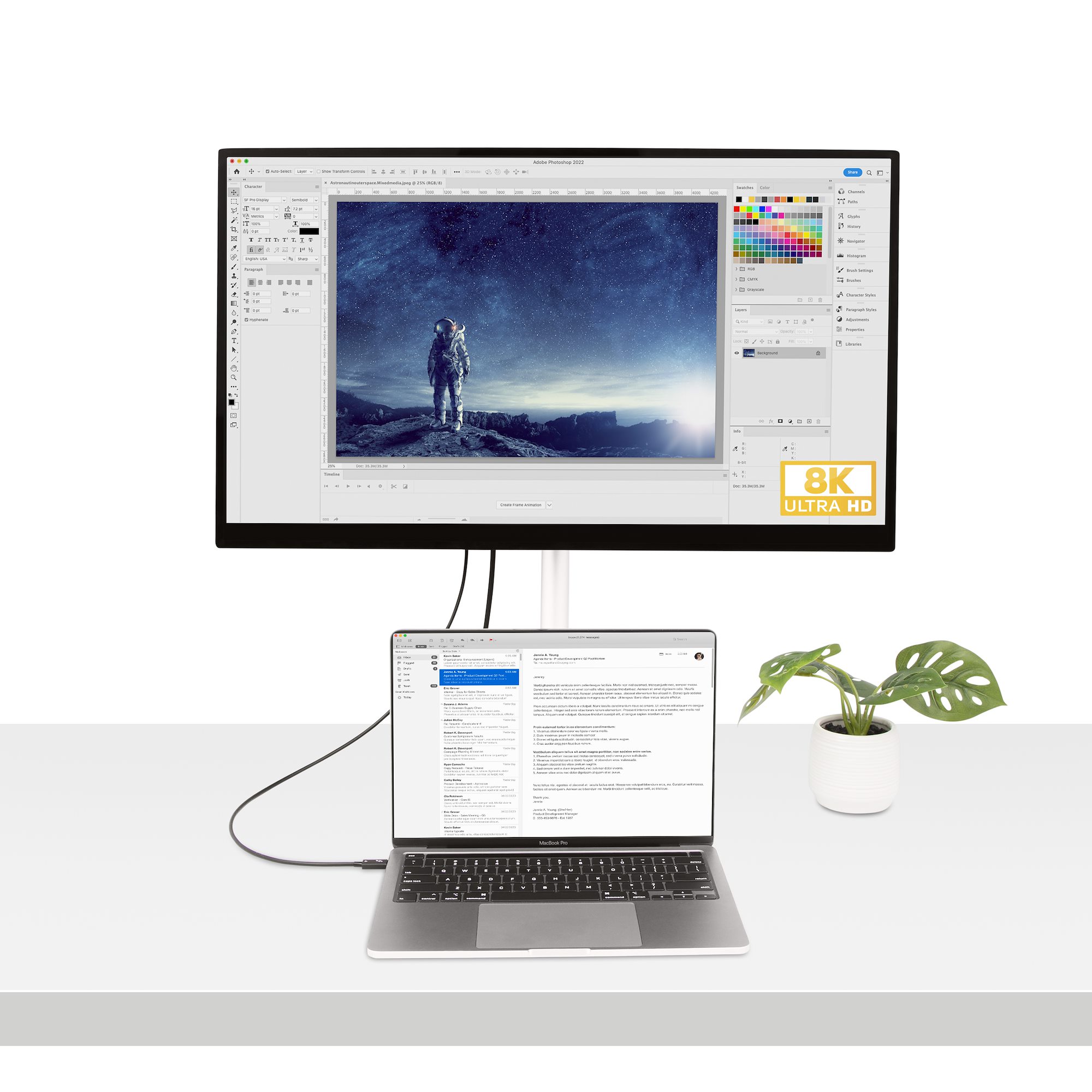 StarTech.com Thunderbolt 4 Kabel 50cm 40Gbit/s 100W