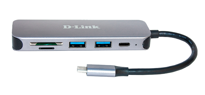 DLINK DUB2325 5in1 USBCHub mit Kartenleser 2x SuperSpeed USB30 1x USBC Thunderbolt 3 1x SDmicroSDSDHCSDXC Slot