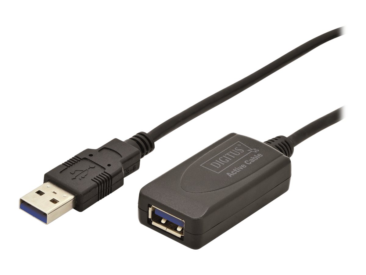 DIGITUS USB 3.0 Aktives Verlängerungskabel Typ A St/Bu 5.0m