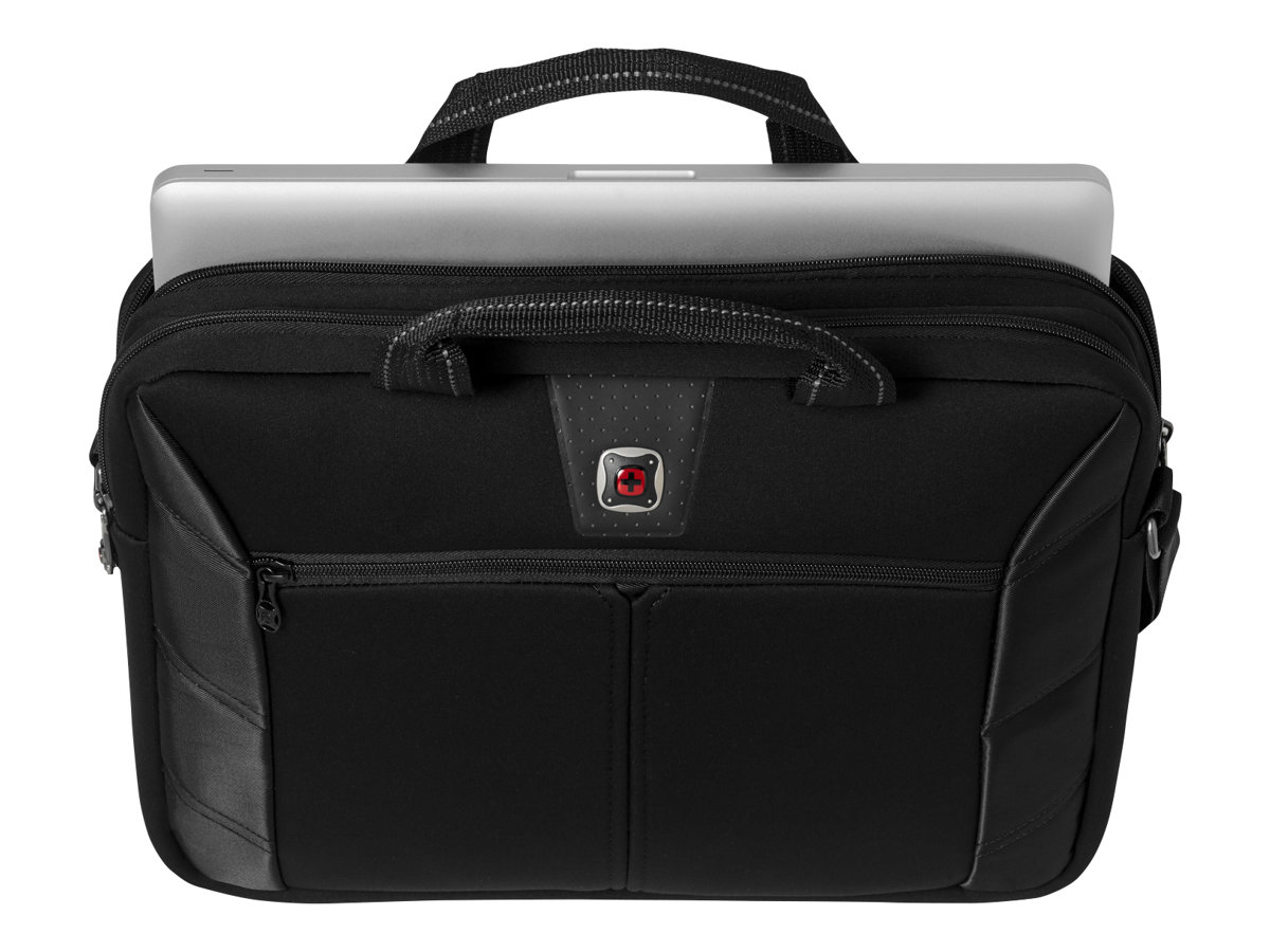 Wenger Sherpa Schlanke 16-Zoll-Laptop-Tasche mit Tabletfach - schwarz
