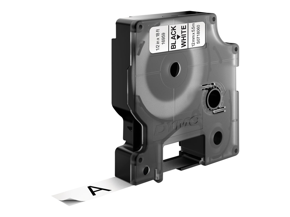 S0718060 DYMO D1 12mm SCHWARZ-WEISS