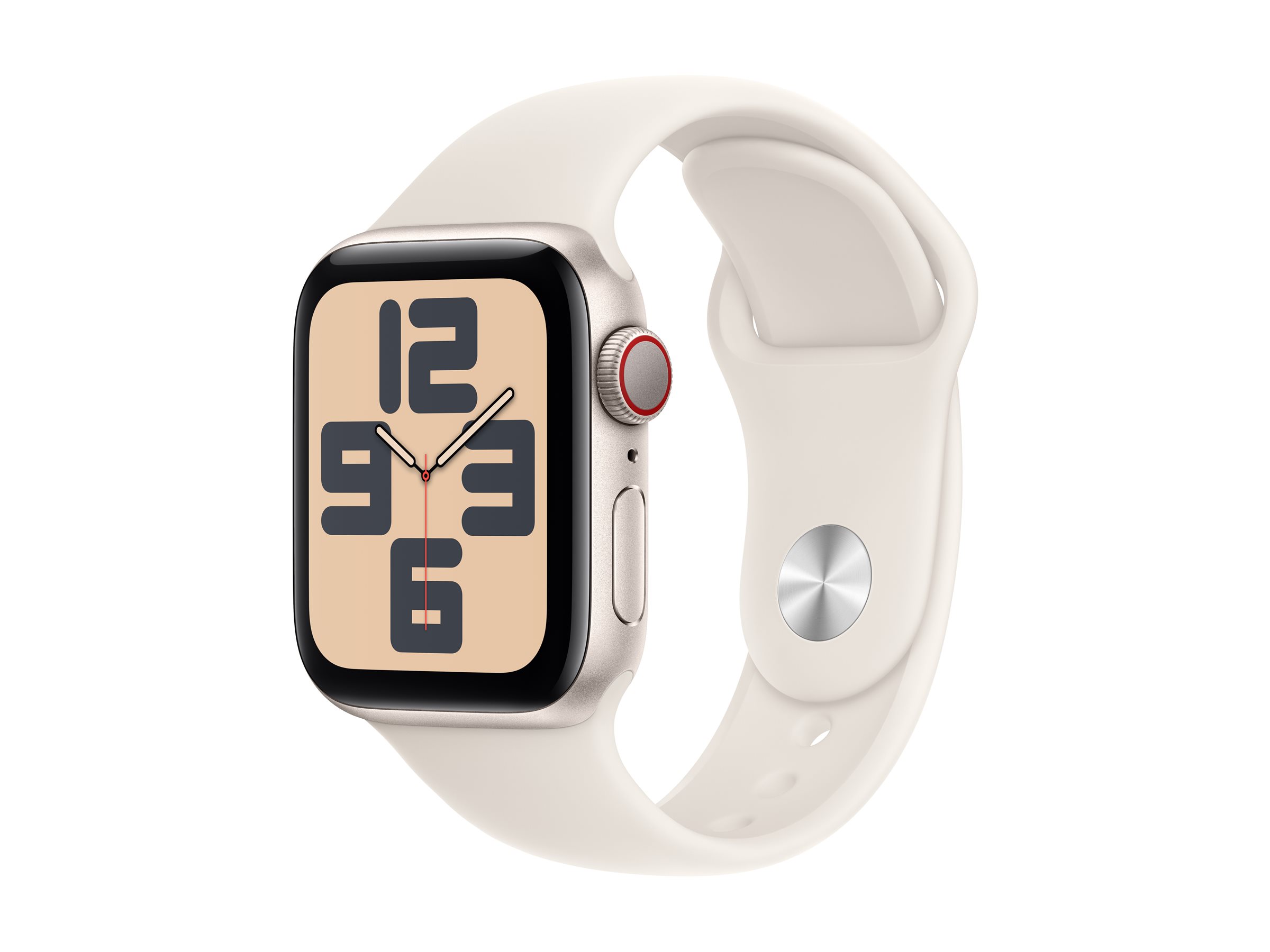 APPLE Watch SE GPS + Cellular 40mm Starlight Aluminium Case with Starlight Sport Band - M/L APPLE Watch SE GPS + Cellular 40mm Starlight Aluminium Case with Starlight Sport Band - M/L