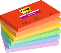 Post-it® Playful Haftnotizen extrastark farbsortiert, 6 Bloecke Post-it® Playful Haftnotizen extrastark farbsortiert, 6 Bloecke