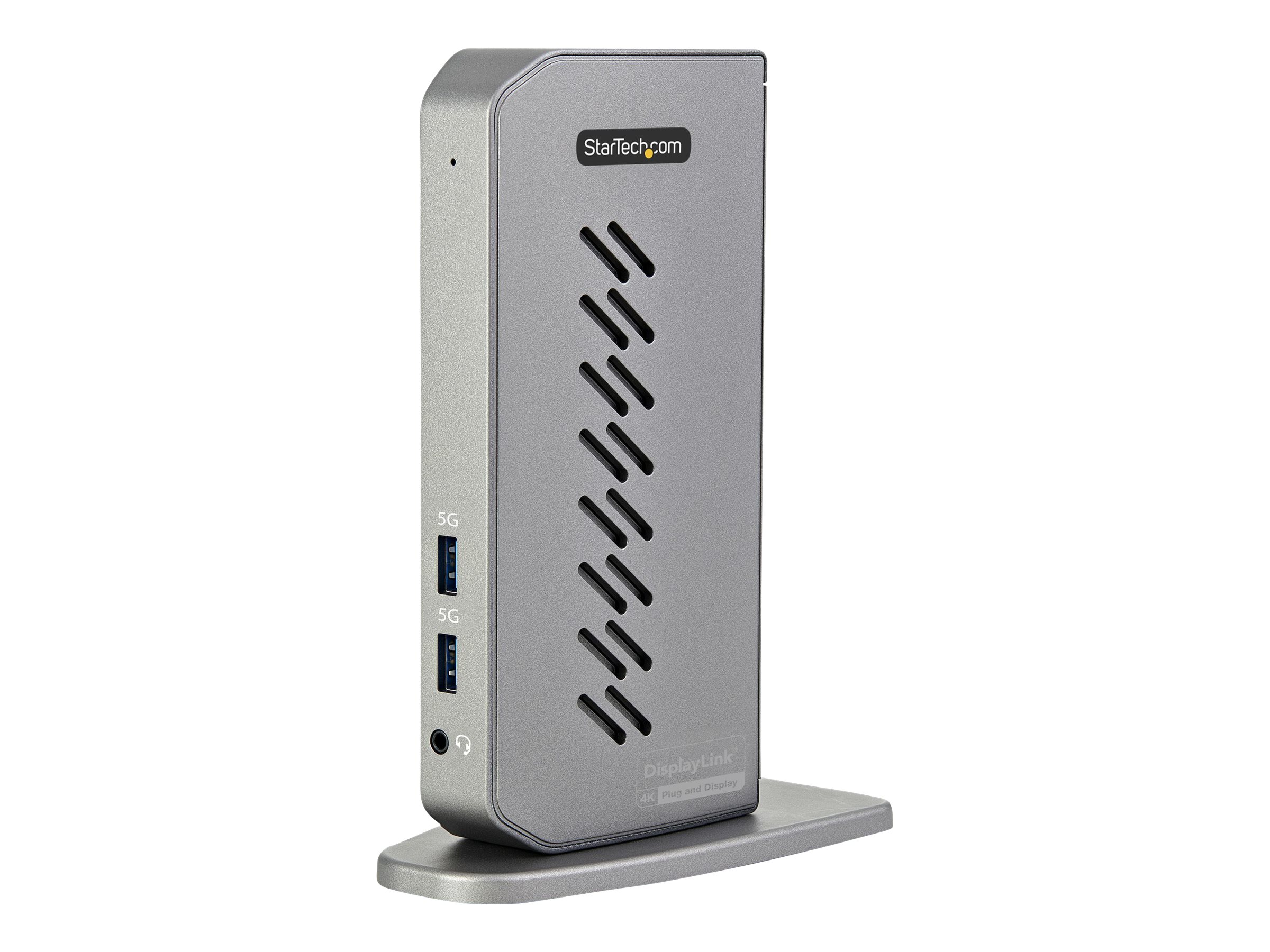 STARTECH.COM USB-C USB-A Dock - Hybrid Universal USB 3.0 Docking Station for USB-C or USB-A Laptop - Dual Monitor - GbE