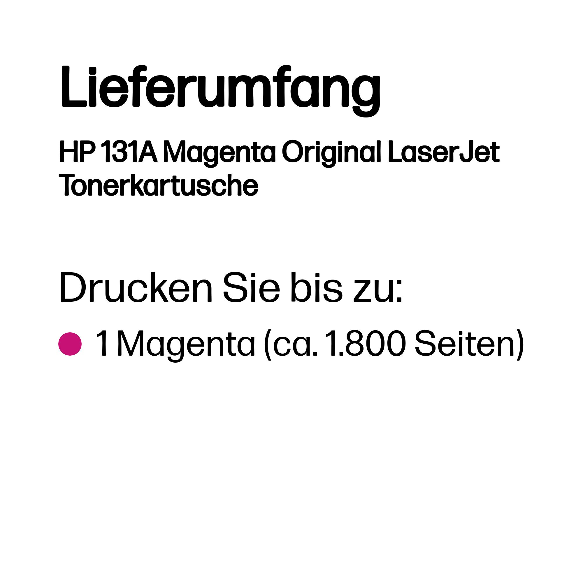 HP 131A CF213A magenta Tonerkartusche