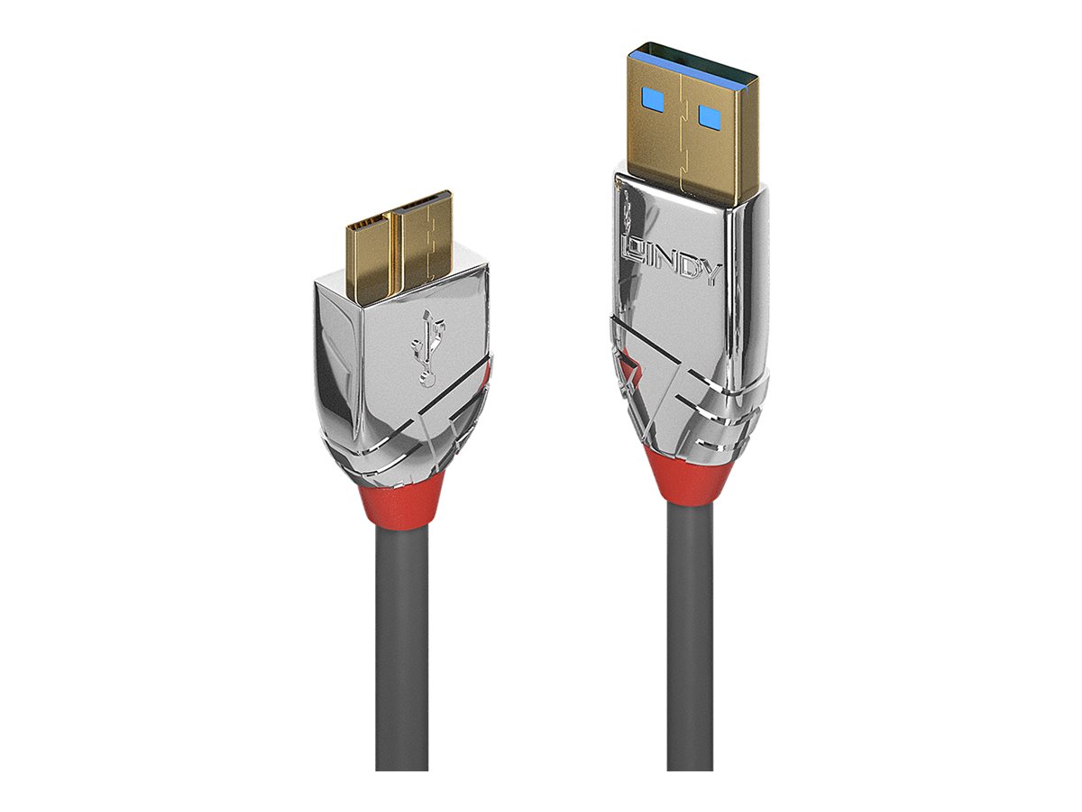 LINDY 1m USB 3.0 Typ A an Micro-B Kabel Cromo Line 5 Gbit/s LINDY 1m USB 3.0 Typ A an Micro-B Kabel Cromo Line 5 Gbit/s