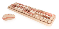 KEYSONIC KSKM-8200M-RF Kabellose Office Tastatur und Maus Set fuer Windows Rubberdome Technologie stylischen Mehrfarbendesign KEYSONIC KSKM-8200M-RF Kabellose Office Tastatur und Maus Set fuer Windows Rubberdome Technologie stylischen Mehrfarbendesign