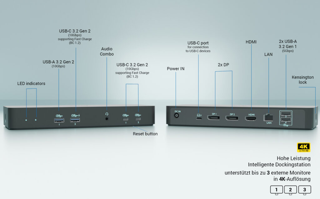 i-tec Intelligent Triple Display 1x HDMI 2x DP