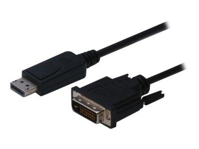 DisplayPort Adapterkabel DP-DVI 1.0m DP 1.1a sw. DisplayPort Adapterkabel DP-DVI 1.0m DP 1.1a sw.