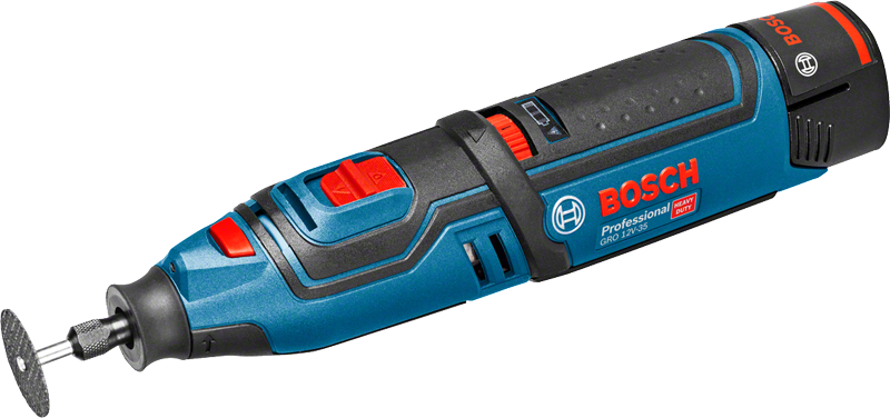 BOSCH Professional GRO 12V35 AkkuRotationsschneider 12,0 V, mit 2 Akkus