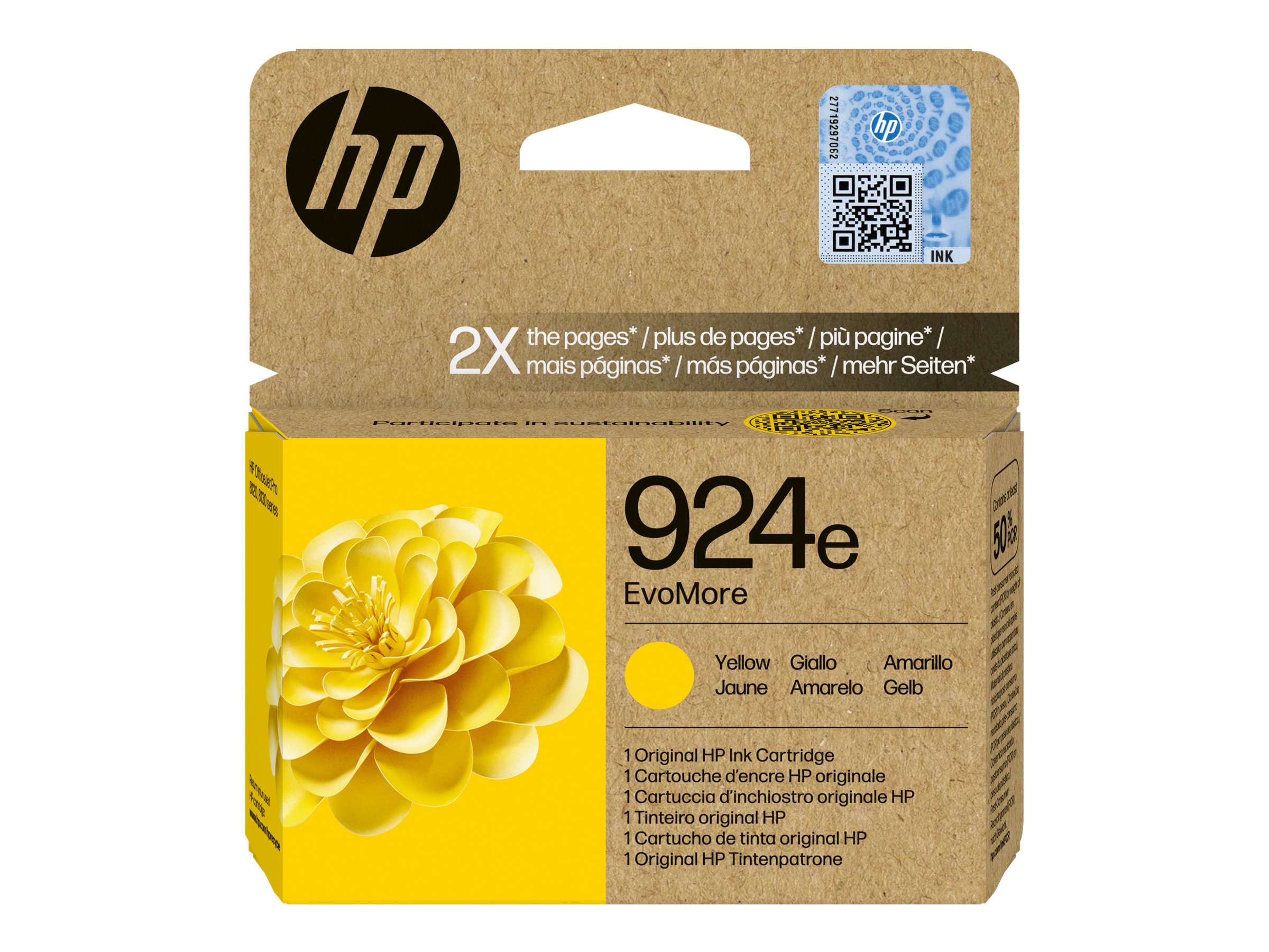 HP 924e4K0U9NE gelb Druckerpatrone