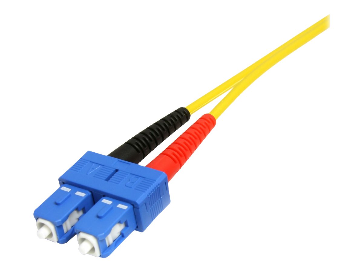 STARTECH.COM 7m Singlemode 9/125 Duplex LSZH LC auf SC OS1 LWL / Glasfaser-Netzwerkkabel - Gelb