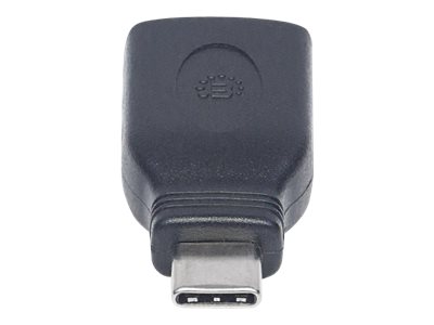 MANHATTAN USB Typ C auf Typ-A Adapter 3.1 Gen1 Typ C-Stecker auf Typ A-Buchse bis zu 5 Gbit/s schwarz