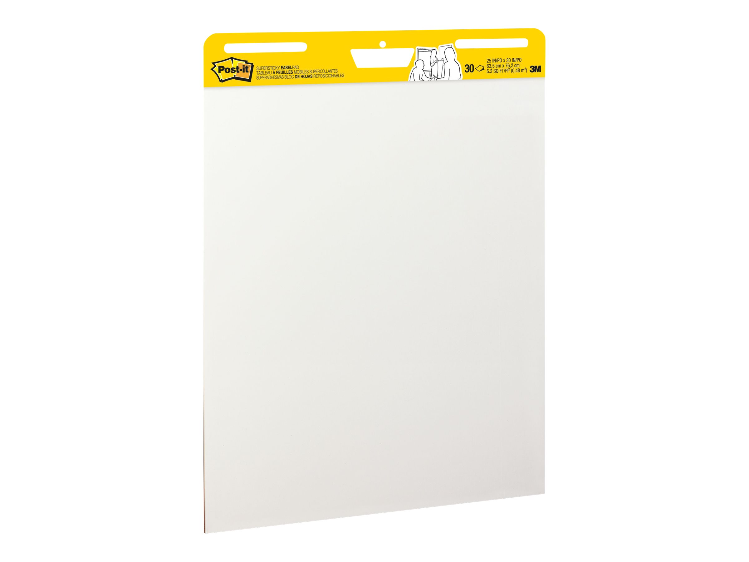 Post-it® Flipchart-Papier Super Sticky Meeting Chart blanko 63,5 x 77,5 cm, 30 Blatt, 2 Bloecke Post-it® Flipchart-Papier Super Sticky Meeting Chart blanko 63,5 x 77,5 cm, 30 Blatt, 2 Bloecke