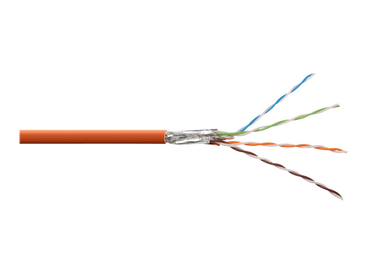DIGITUS S-FTP PIMF Netzwerk Installationskabel CAT7 4x2xAWG23/1 LSOH orange RAL2000 500m Rolle Verlegekabel DIGITUS S-FTP PIMF Netzwerk Installationskabel CAT7 4x2xAWG23/1 LSOH orange RAL2000 500m Rolle Verlegekabel