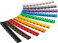 100 goobay Kabelclips Ziffern 0-9 farbsortiert 100 goobay Kabelclips Ziffern 0-9 farbsortiert